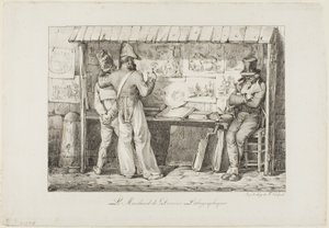 The Lithograph Seller by Nicolas Toussaint Charlet