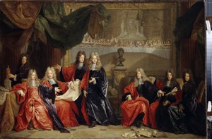 Provost and Municipal Magistrates of Paris Discussing the Celebration of Louis XIV by Nicolas de Largillière