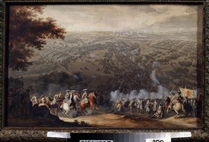 The Battle of Poltava on 27 June 1709