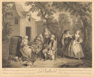 Old Age by Nicolas de Larmessin IV after Nicolas Lancret