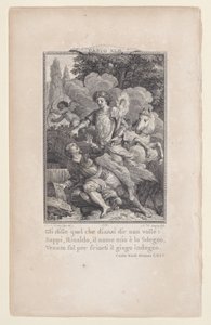Canto 42, Stanza 64, from Orlando Furioso by Nicolas de Launay