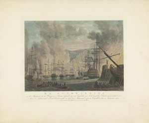 Bombardment of Algiers, 1816 by Nicolaus Heideloff