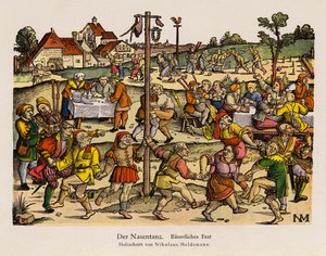 The Nose Dance at a Rural Festival by Nicolaus Meldemann