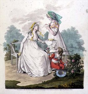 Boy in breeches and crinoline dresses from 
