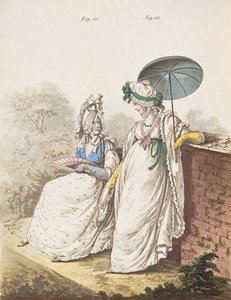 Morning Dresses, Figs. 111 and 112 from Nikolaus Heideloff