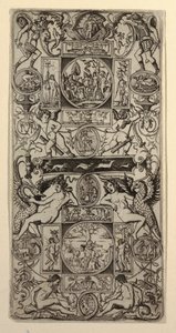 Ornament Panel with Orpheus and the Judgment of Paris by Nicoletto da Modena