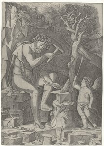 Vulcan Forging Cupid