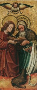 The Evangelists Matthew and Luke by Niederländischer Maler