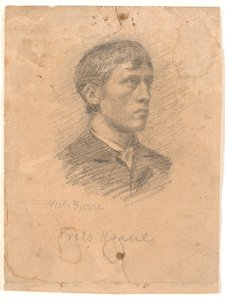 Portrait of the Painter Frits Kraul (1862-1935) in 3/4 Profile