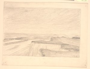 View over Dunes and Beach at Bovbjerg