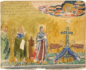 Copy after Early Christian Mosaic, with Notes by Niels Larsen Stevns