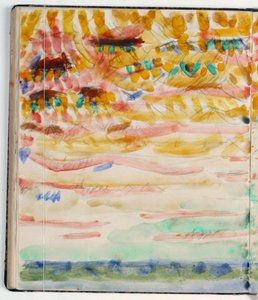 Landscape Study. Color Indications by Niels Larsen Stevns