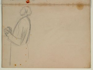 Study of a Standing Apostle Facing Left, Half Figure. For the Ascension