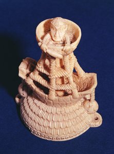 Top part of Salt Cellar by the Master of the Heraldic Ship, Nigeria, Bini-Portuguese