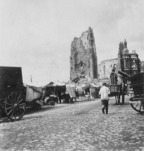The Hotel de Ville, Arras, France, World War I, c1914-c1918