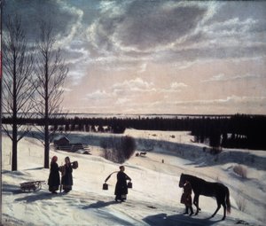 Winter Scene, Russian Winter