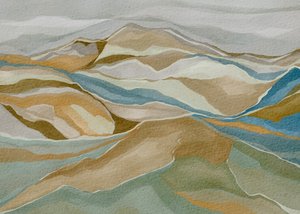 Abstract Mountain Serenity by Nikita Jariwala