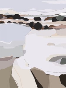 Abstract Winter Landscape