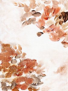 Earthy Abstract Blooms by Nikita Jariwala