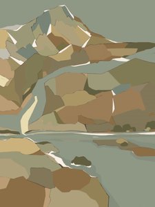 Geometric Mountain River