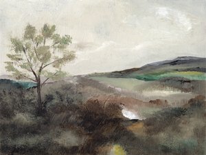 Misty Countryside Tree by Nikita Jariwala