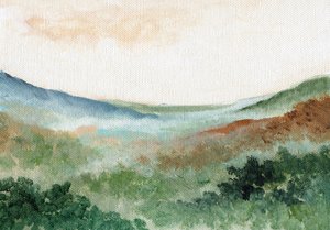 Misty Mountain Valley by Nikita Jariwala