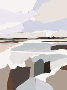 Muted Geometric Landscape