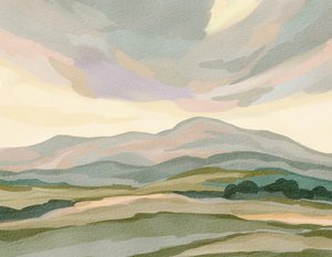 Muted Mountain Landscape by Nikita Jariwala