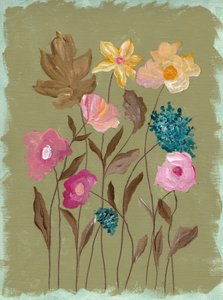 Painterly Garden Blooms by Nikita Jariwala