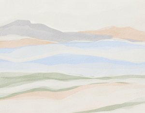 Pastel Mountain Layers by Nikita Jariwala