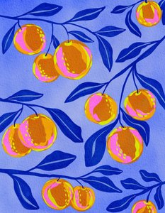 Vibrant Citrus Botanical by Nikita Jariwala