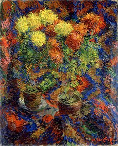 Chrysanthemums on an Oriental Carpet