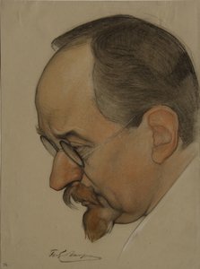 Portrait of Georgy Vasilyevich Chicherin 1872-1936, 1921