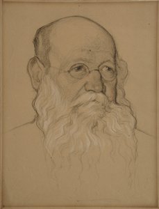 Portrait of the Revolutionary Count Pyotr A. Kropotkin 1842-1921, 1920-1921