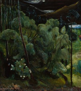 Woman in Forest by Nikolai Astrup