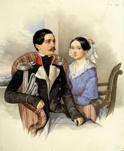 Portrait of Count Jakov Karlovich Sievers and Countess Vera Mikhaylovna
