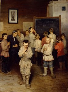 Mental calculation at primary school, 1895 by Nikolai Petrovich Bogdanov Belsky