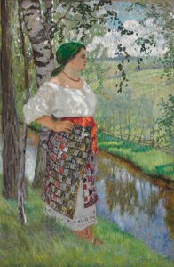 Peasant Woman by a Brook
