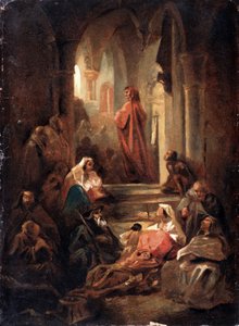 A Scene From the Life of Dante Alighieri by Nikolai Petrovich Lomtev