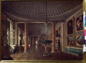 The Picture Gallery in the Stroganov Palace in St. Petersburg
