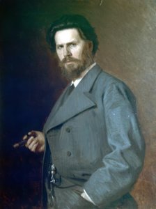 Portrait of I. Kramskoy by Nikolai Yaroshenko