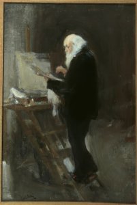 The Painter Nikolai Gay at Work by Nikolaj Pawlowitsch Uljanow