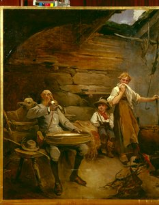 The Lord and the porridge made with sour cream by Nils Bergslien