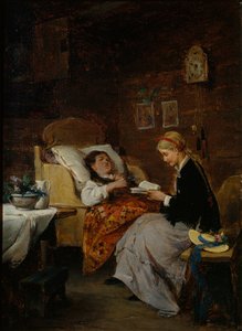 Visit to a Patient by Nils Bergslien