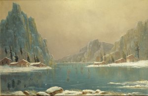 Skaters on a Lake
