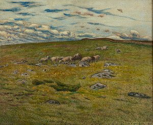 Grazing Sheep by Nils Kreuger
