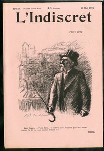 Cover of The Indiscreet, number 1, Satirical in B & W