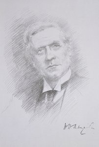 Portrait of Herbert Henry Asquith, from an album on the Entente Cordiale, 1909
