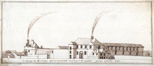The Menagerie with Chimneys Smoking