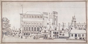 Whitehall with the Holbein Gate and Inigo Jones